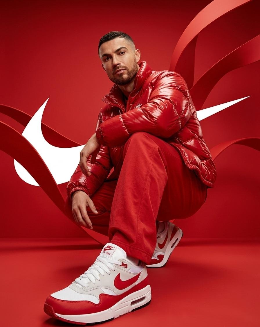 Man in Red Puffer Jacket
