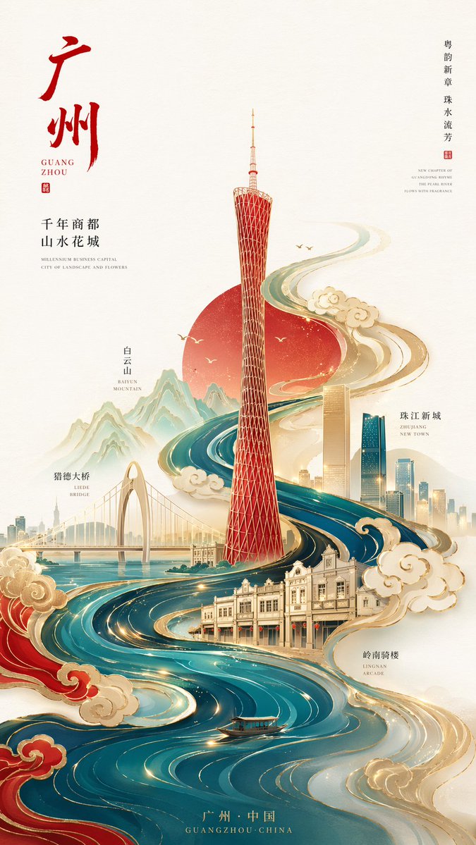 Guangzhou City Poster Design