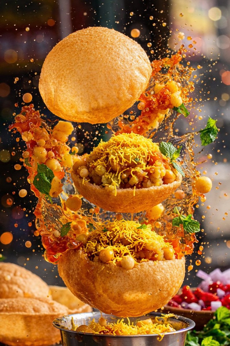 Cinematic Taco With Suspended Ingredients