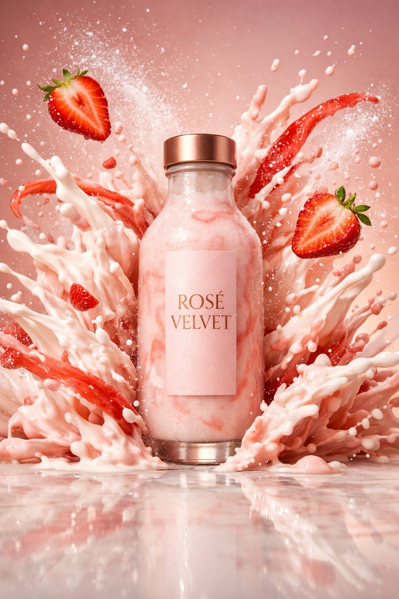Strawberry Shake Splash Explosion