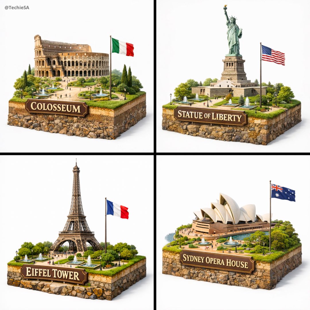 Eiffel Tower Diorama Model