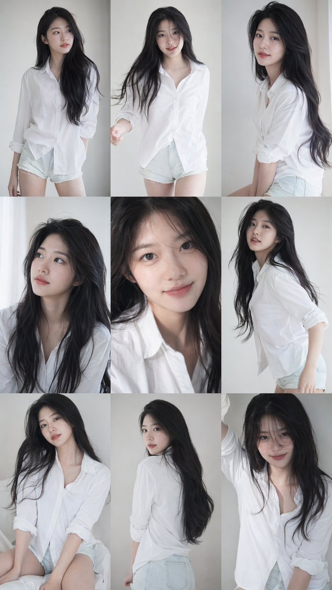 Korean Idol Grid Portrait Series