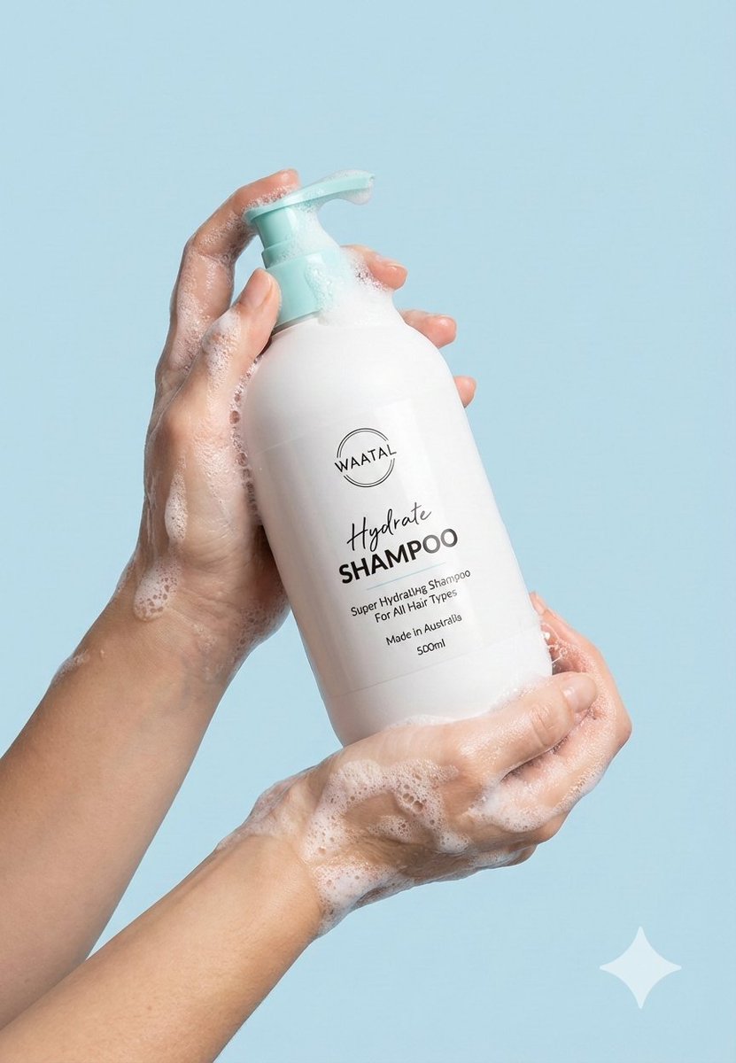Hands with Shampoo Lather