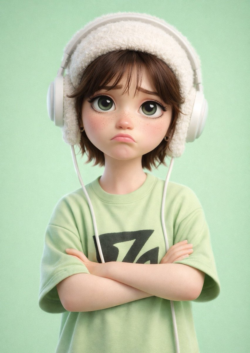 Sad Boy With Headphones