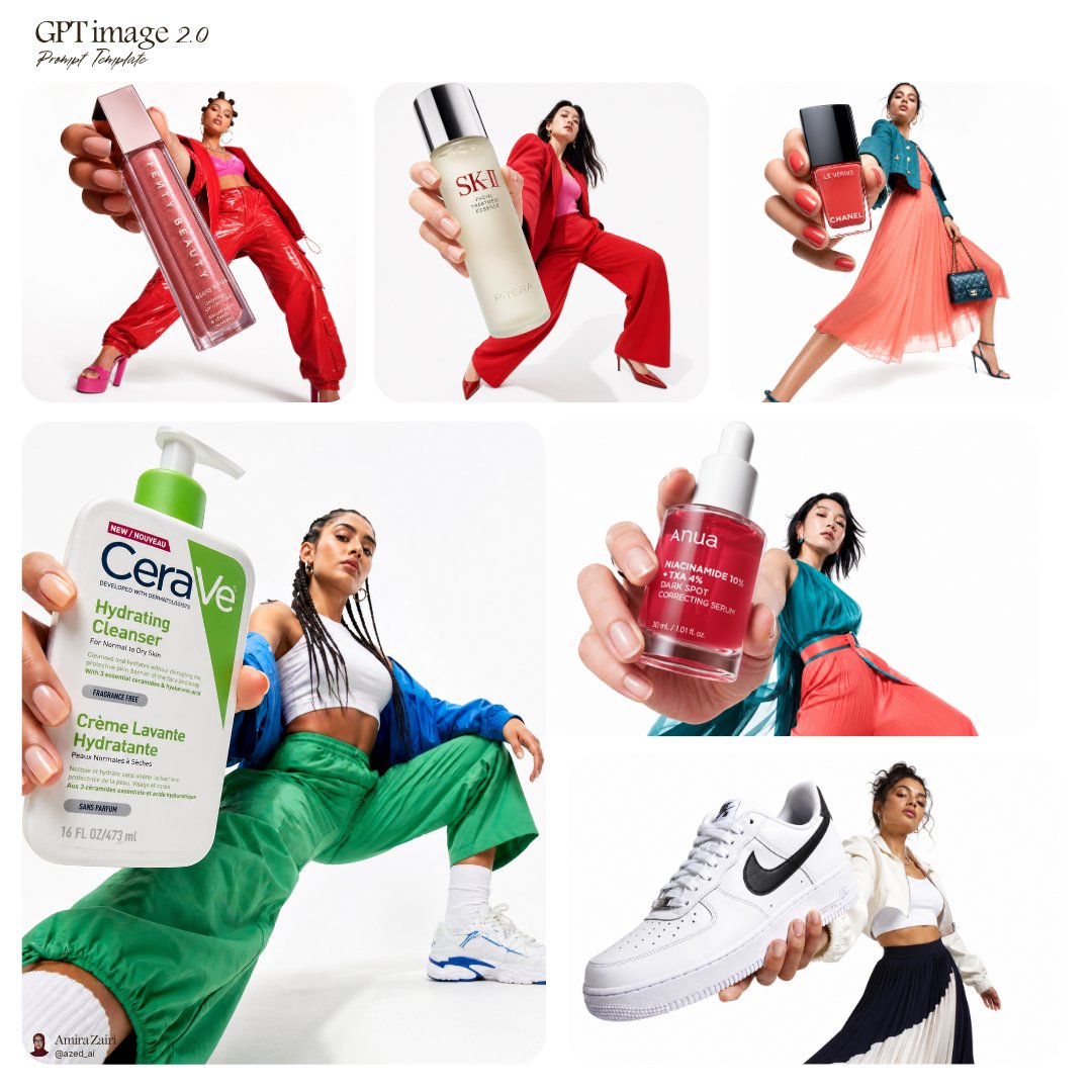 Bold Fashion Campaign With Dominant Product