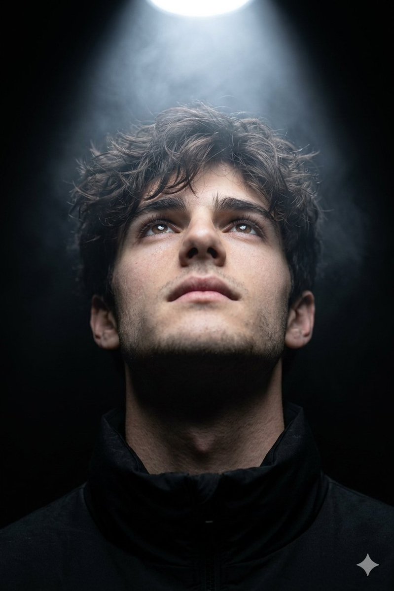 Uplifted Gaze Portrait