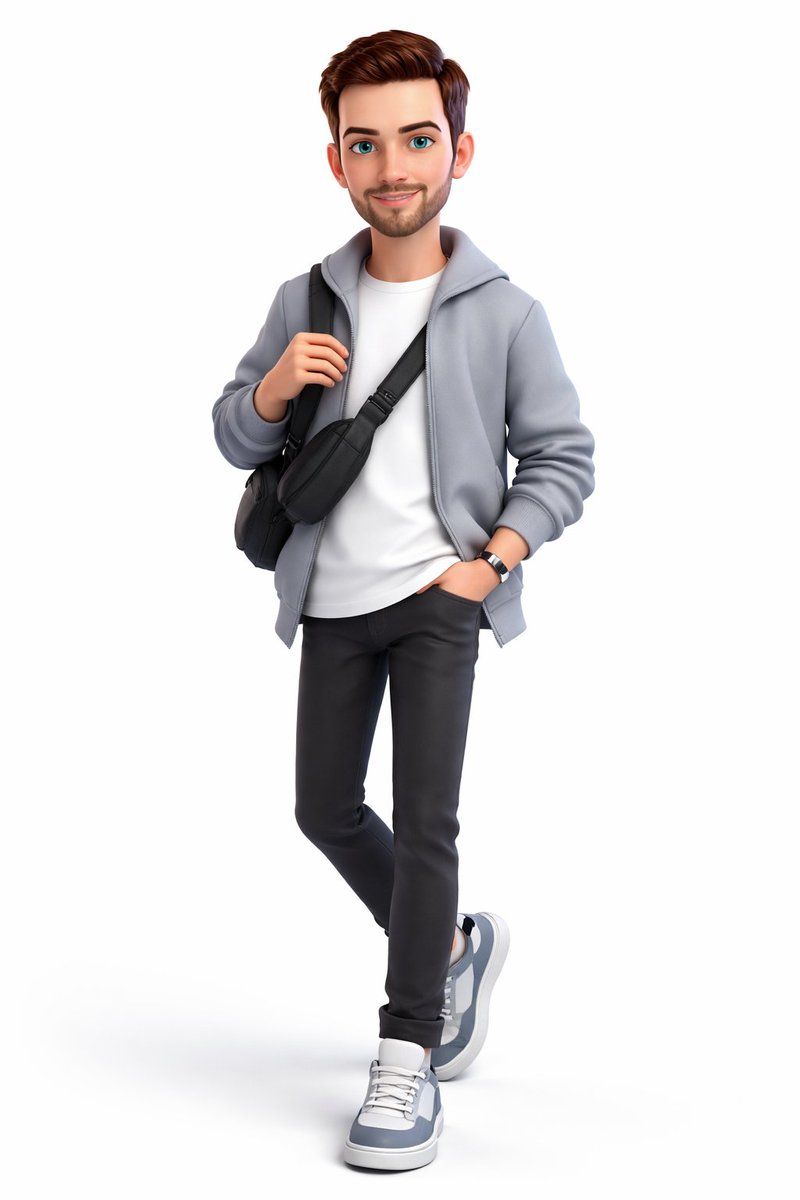 3D Cartoon Boy Character