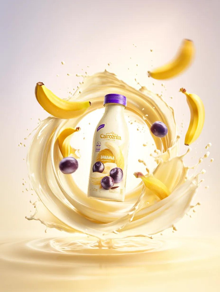 Banana Milk Splash Drink