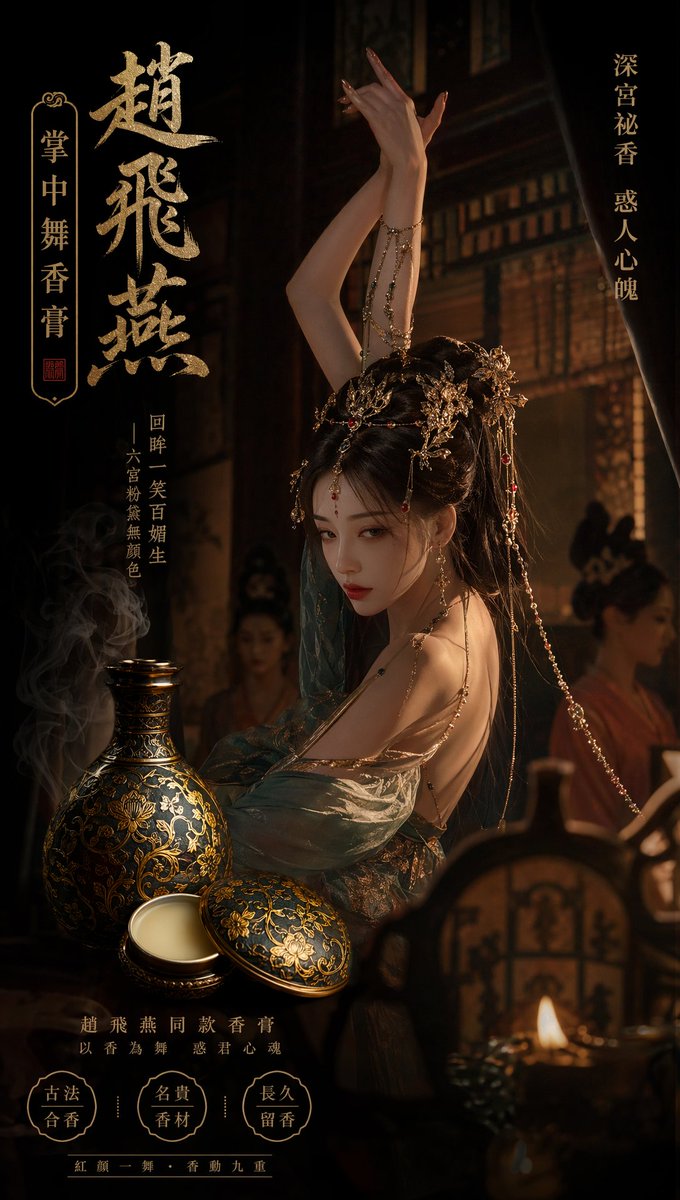 Ancient Chinese Dancer's Perfume Ad