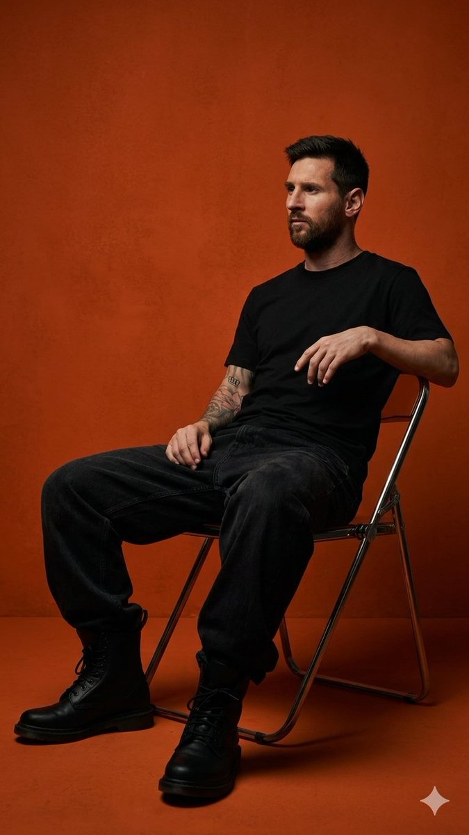 Man on Metal Chair