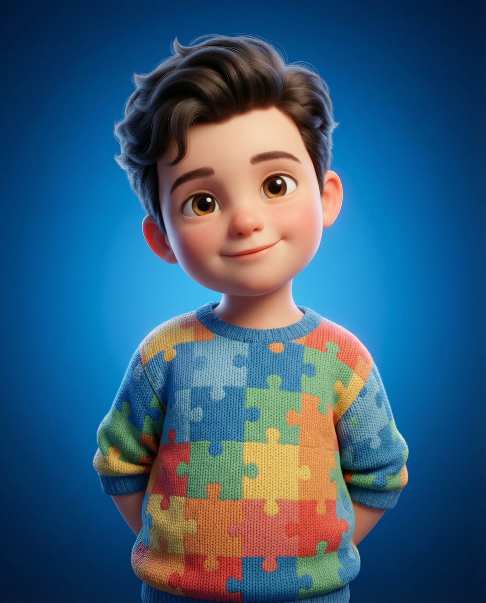 Cute Child Face Portrait