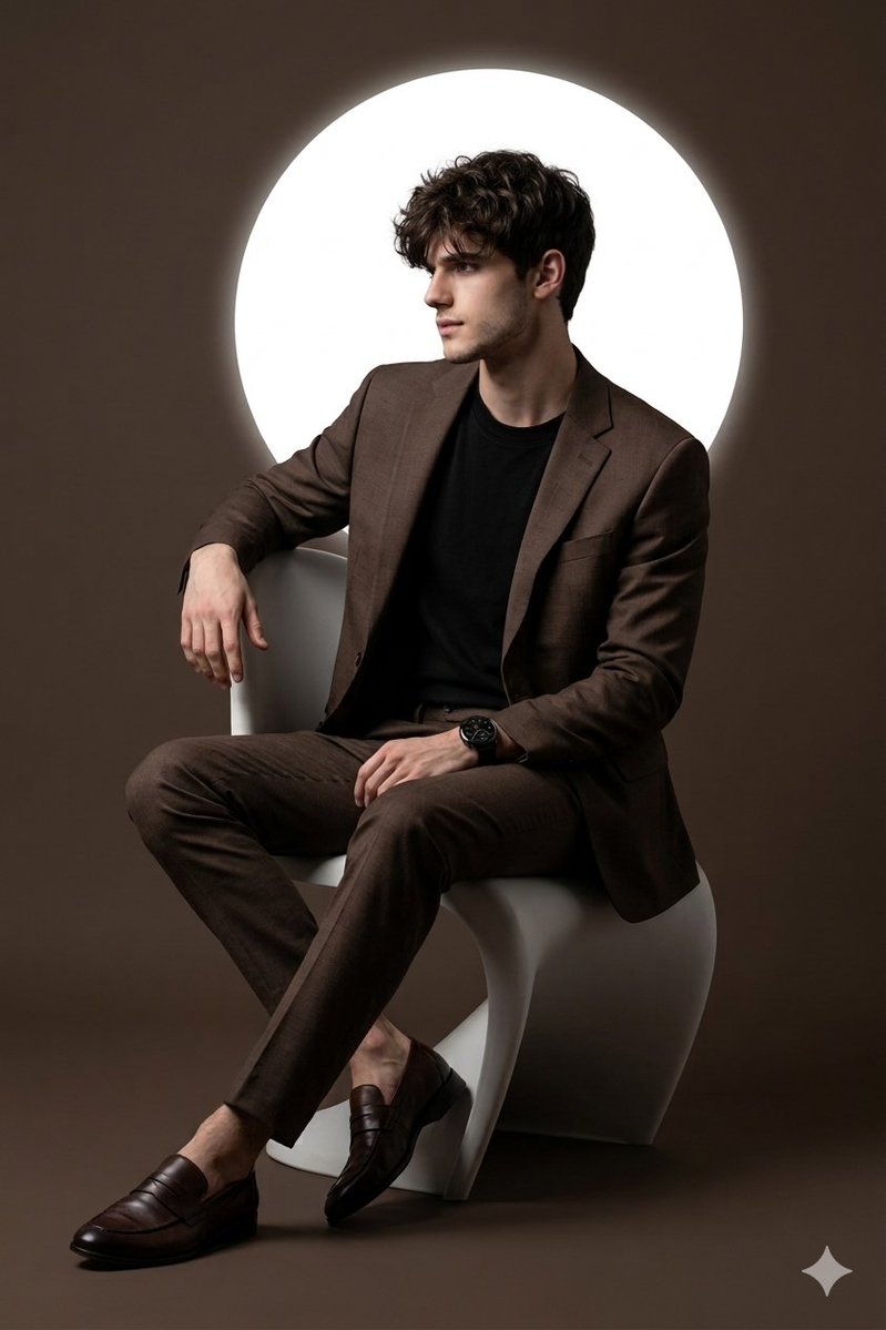 Man in Brown Suit