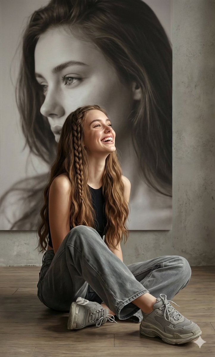 Elegant Woman Laughing Upward