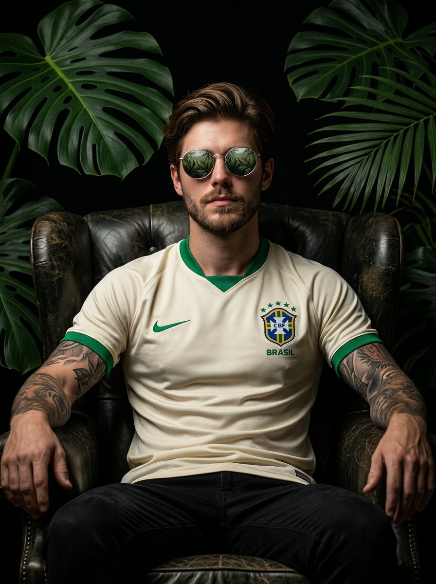 Confident Football Player Portrait