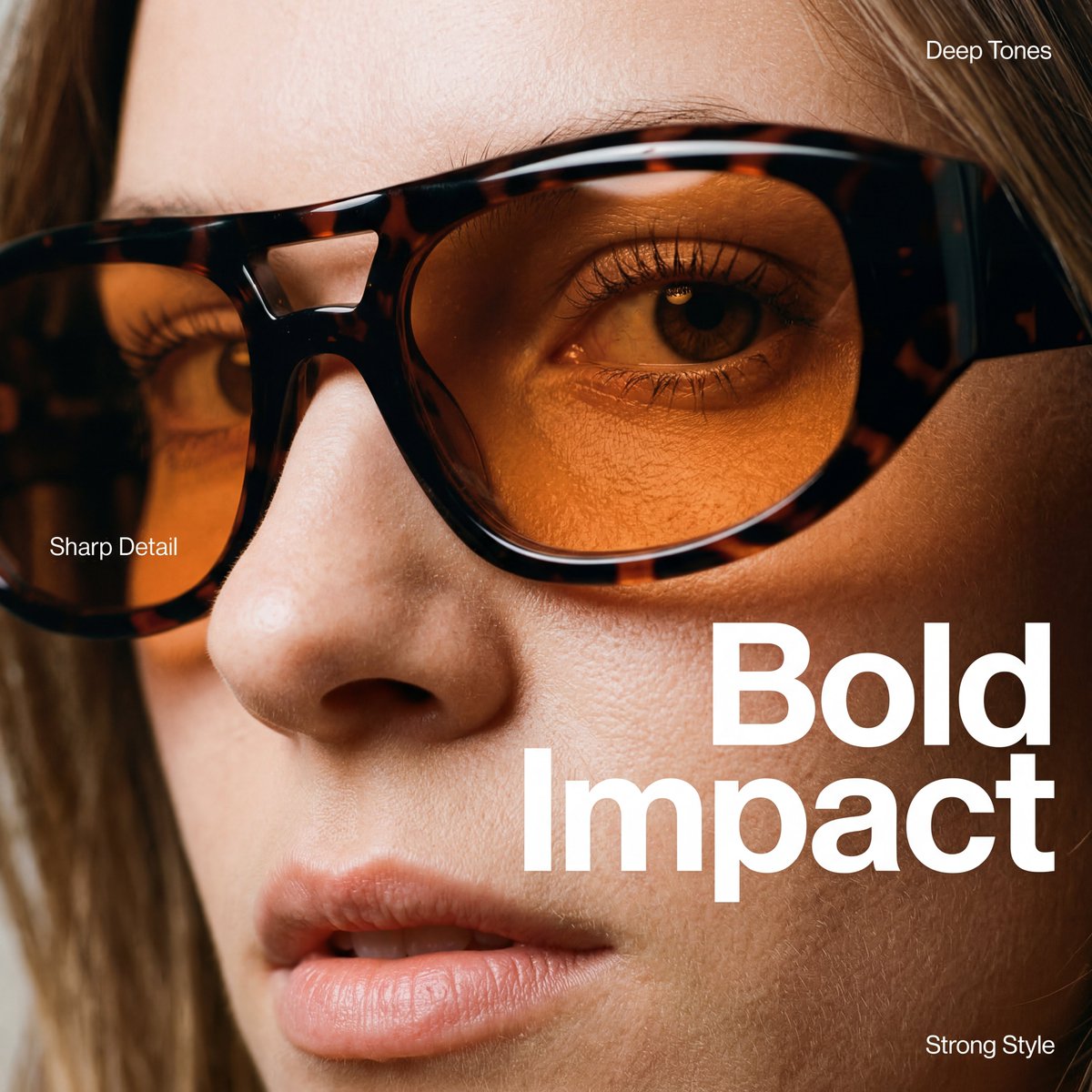 High-Fashion Portrait with Sunglasses
