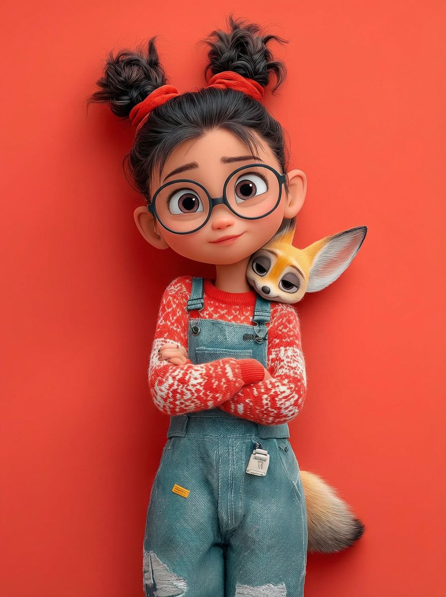 Girl With Fennec Fox