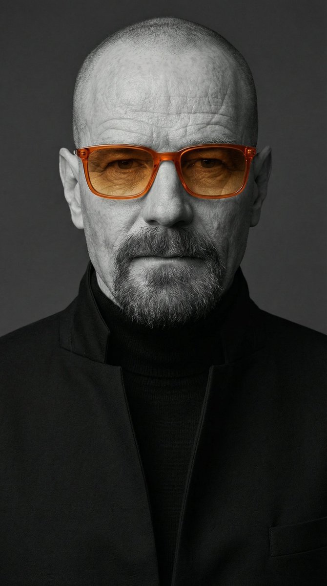 Editorial Portrait with Orange Sunglasses