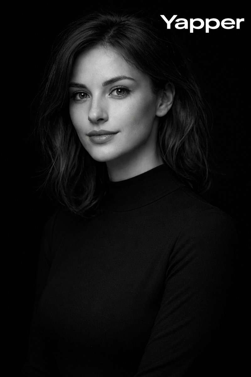 Elegant Monochromatic Studio Portrait