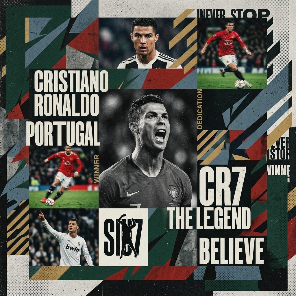 Modern Maximalism Sports Collage