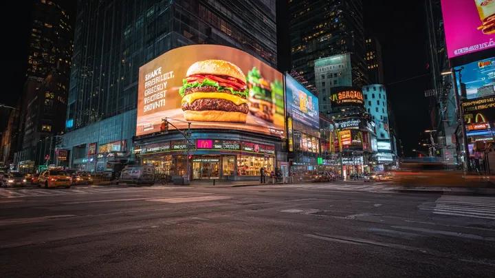 Times Square Night Cityscape
