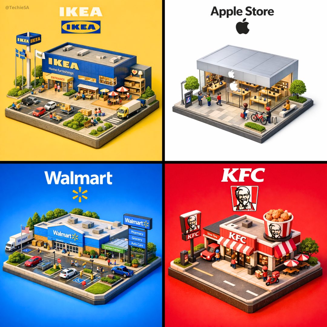 Isometric Miniature Brand Diorama
