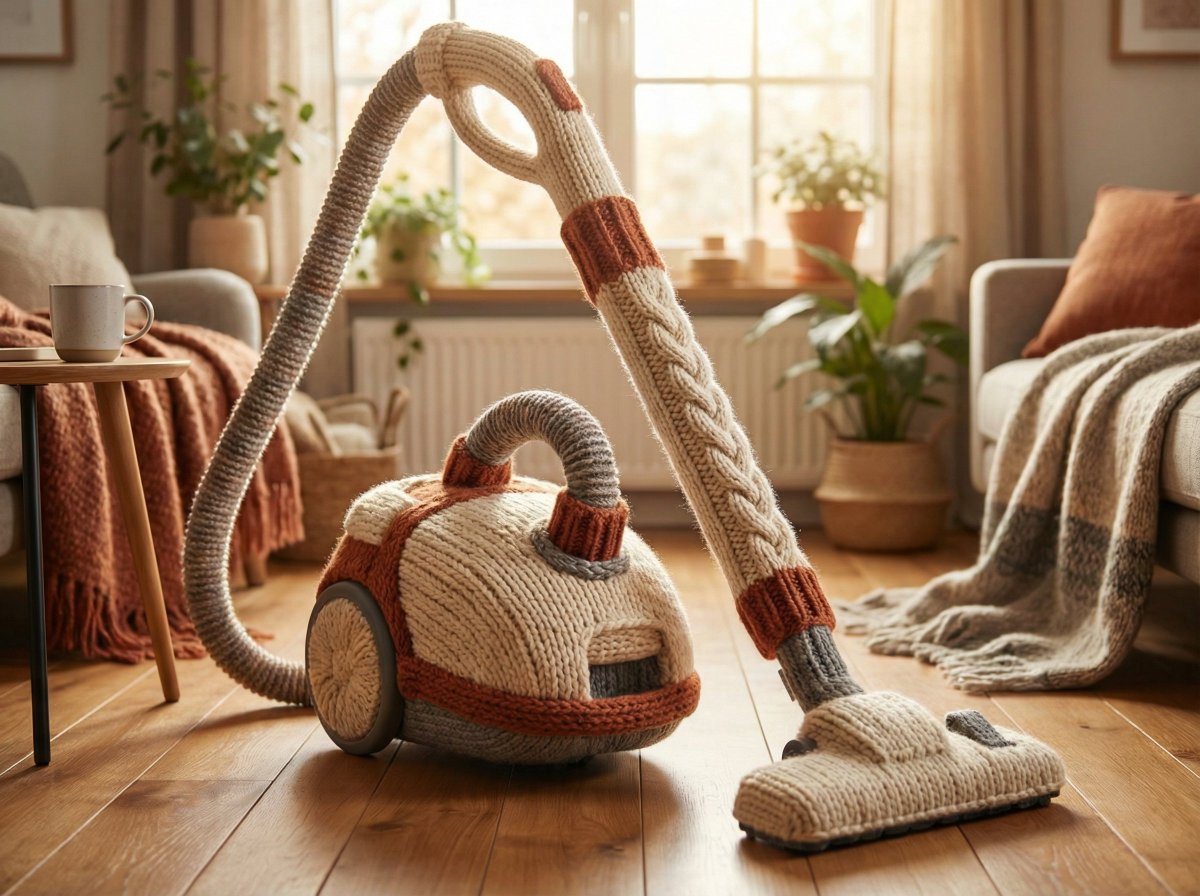 Hand-Knitted Industrial Object
