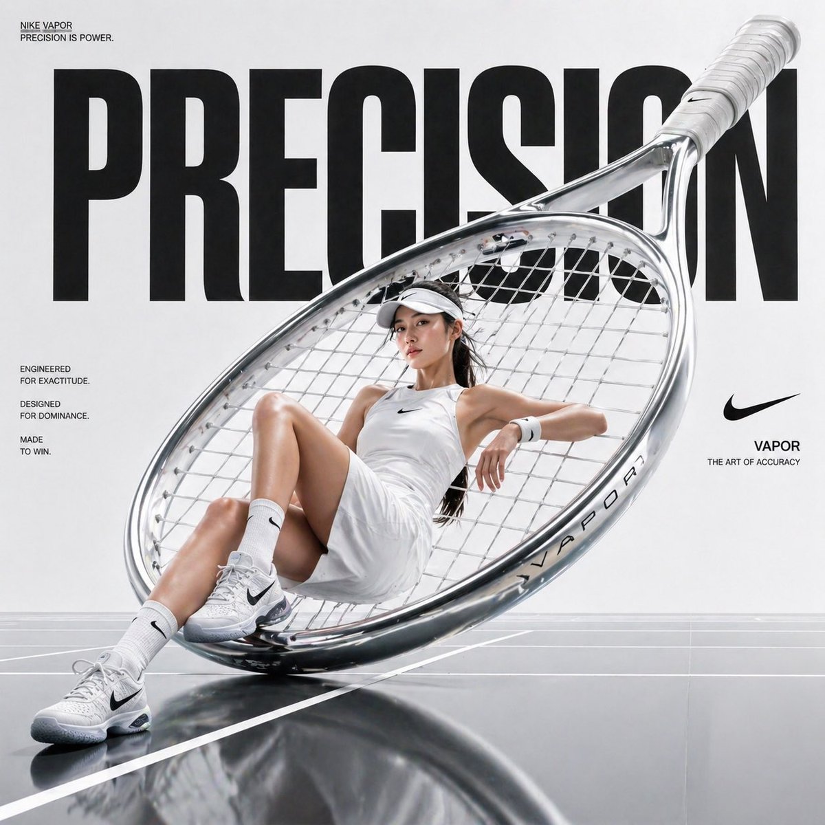 Avant-Garde Tennis Fashion Editorial