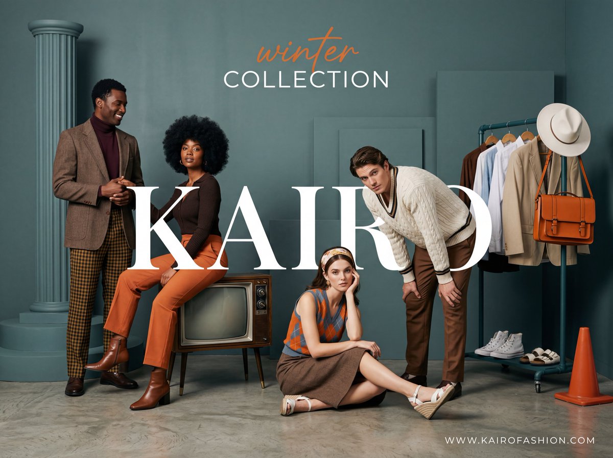 Retro-Modern Fashion Advertisement