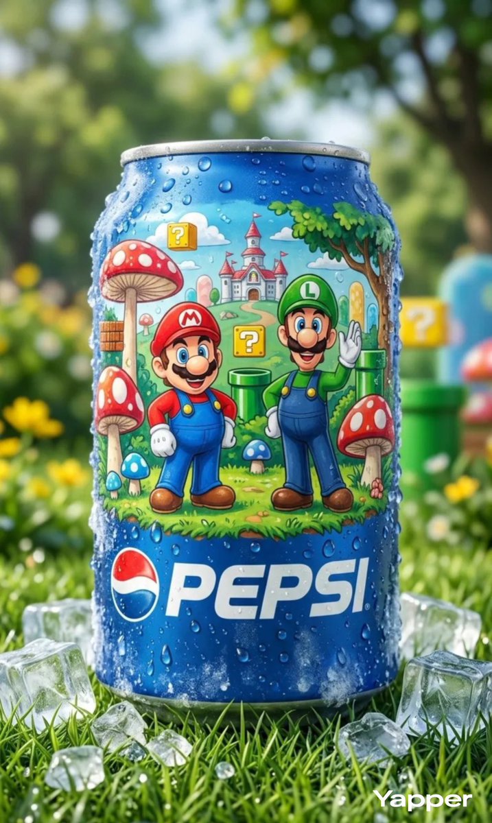 Mario & Luigi Pepsi Can