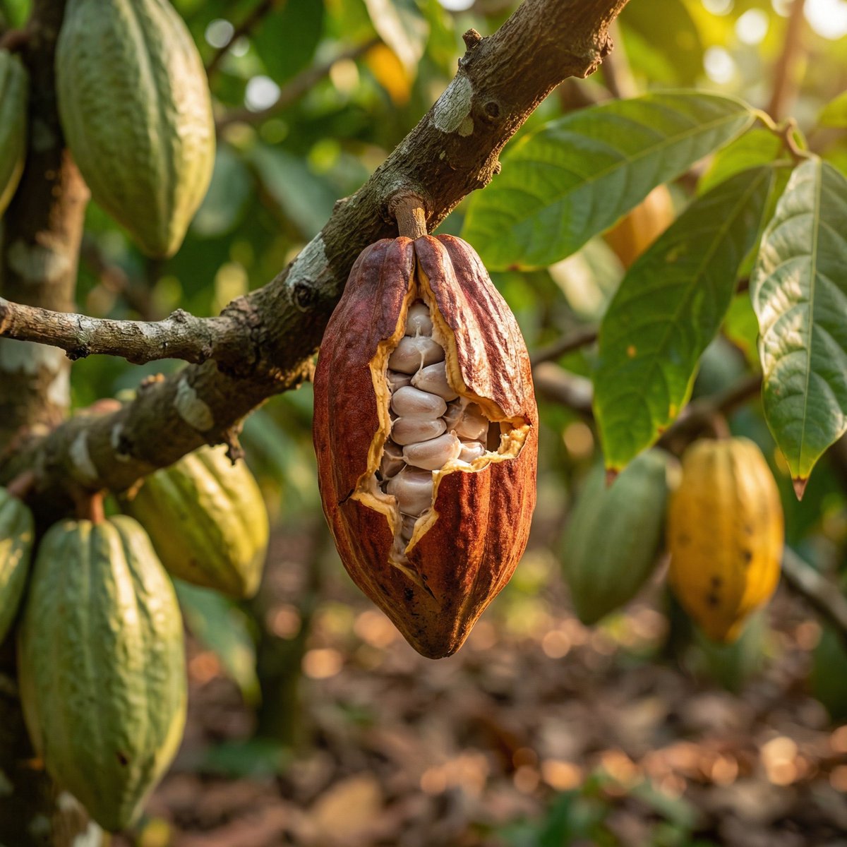 Cocoa Pod on Tree
