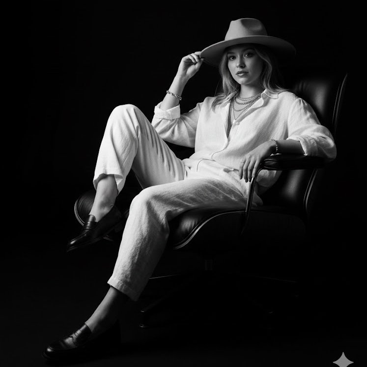 Woman in Fedora Portrait