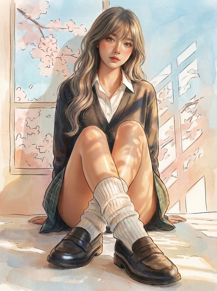 Anime Clothes on Photorealistic Girl