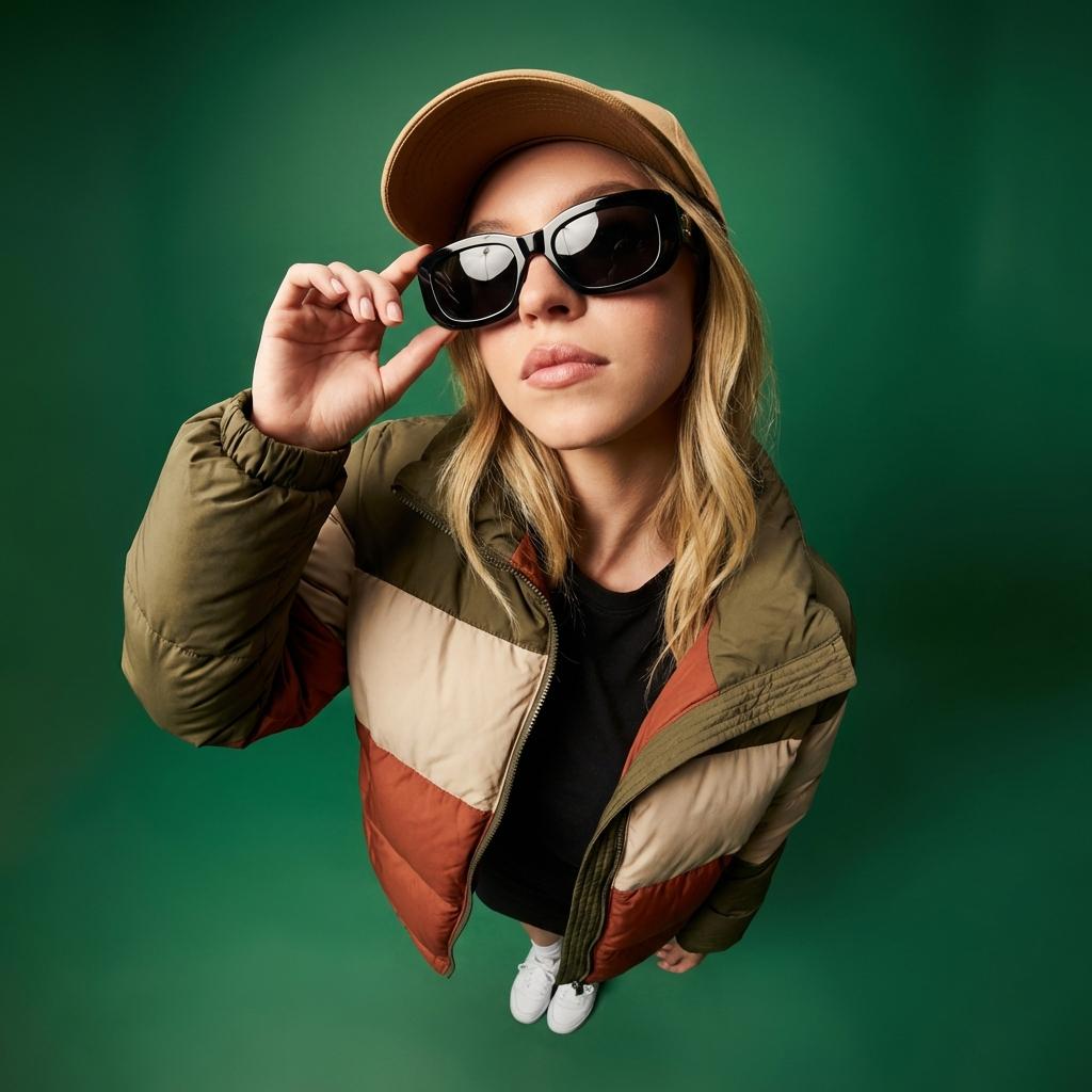 Fisheye Portrait With Bold Studio Lighting