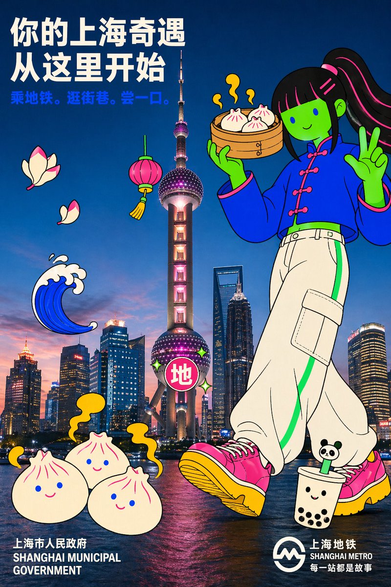 Shanghai Oriental Pearl Tower Poster