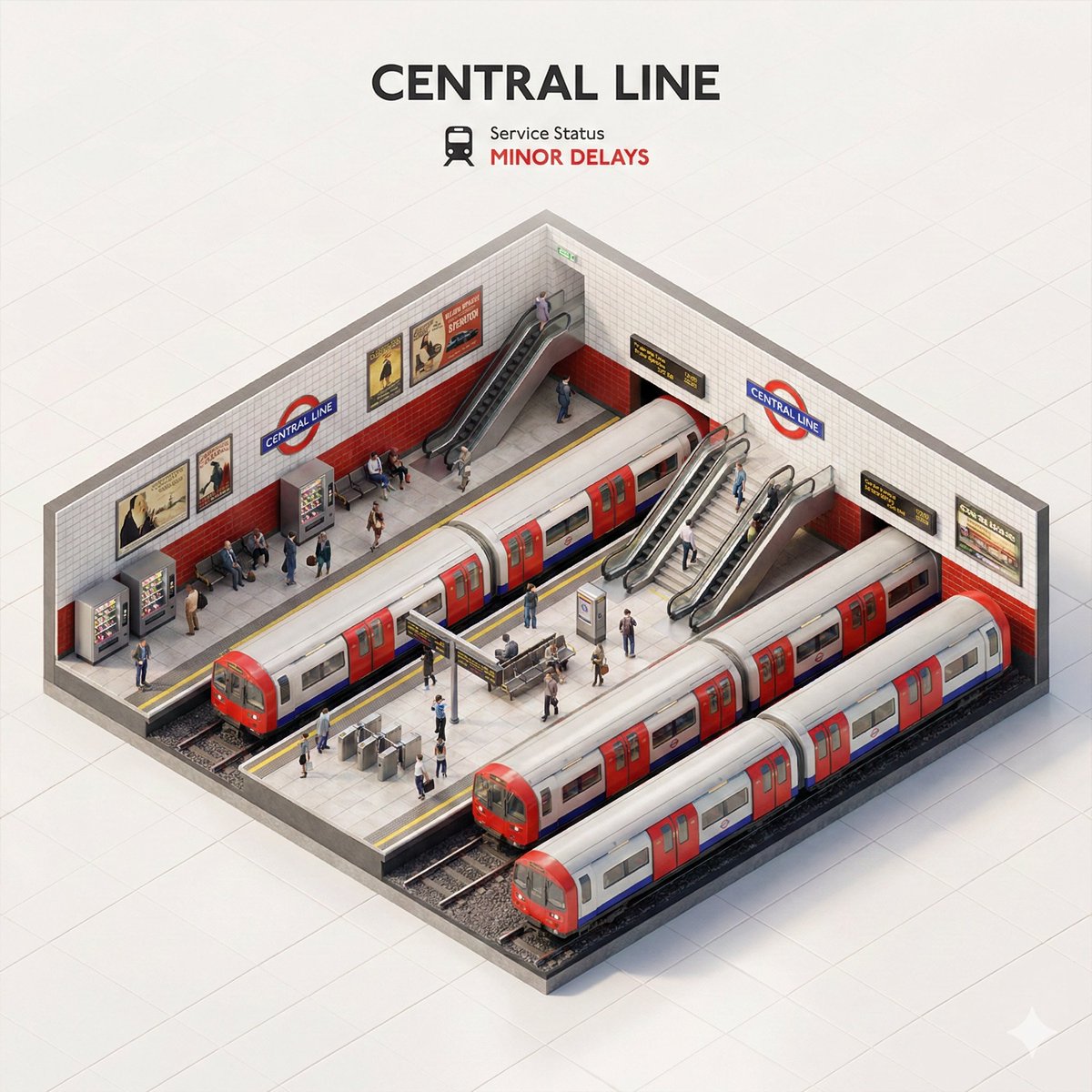 Subway System Miniature Diorama
