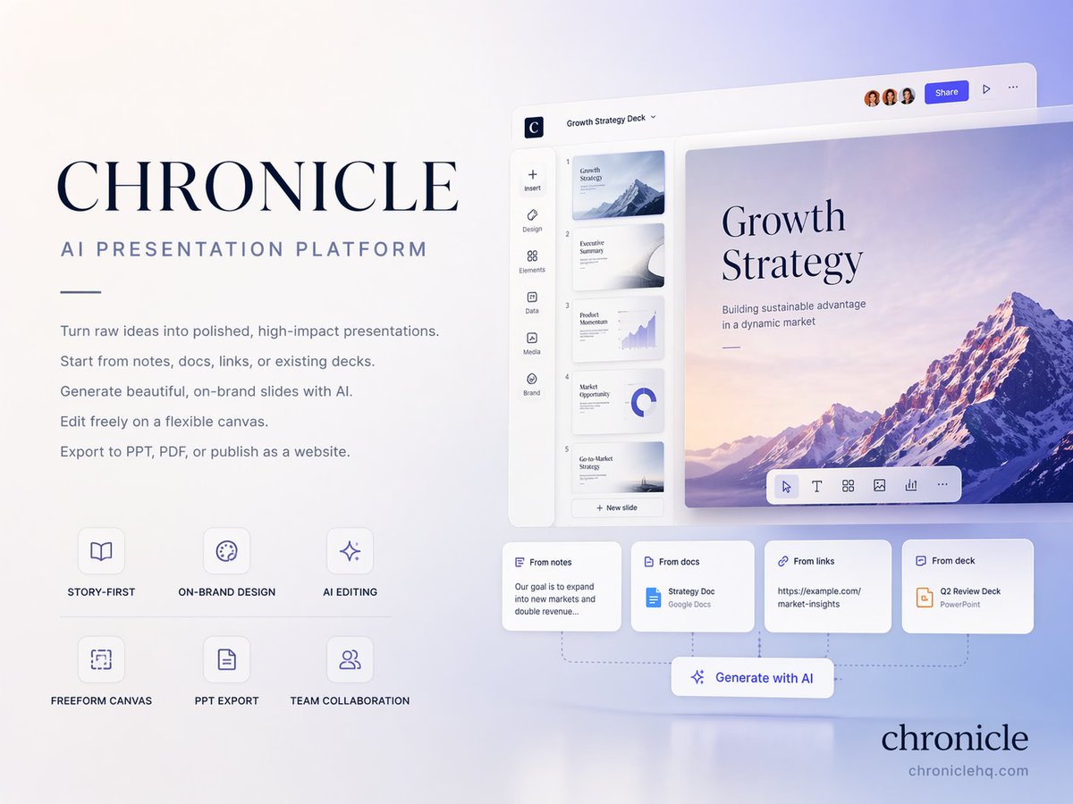 Chronicle AI Presentation Platform