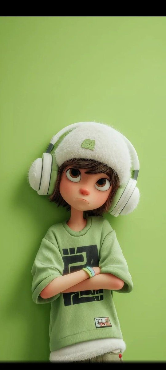 Sad Boy with Headphones