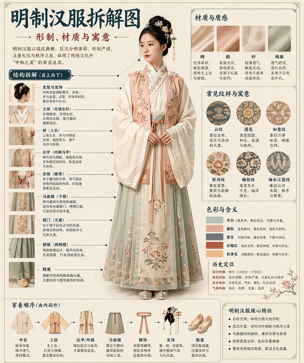 Museum Style Chinese Infographic