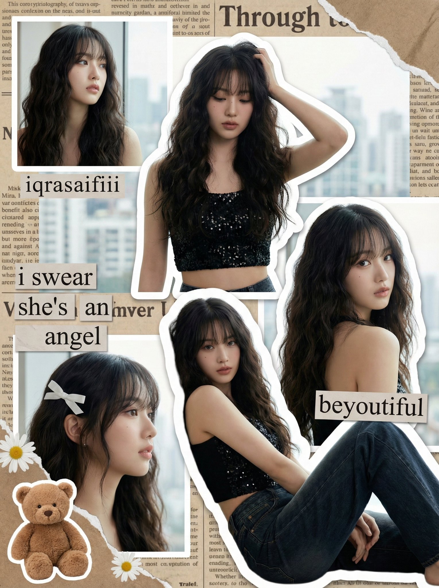 K-pop Idol Y2K Collage