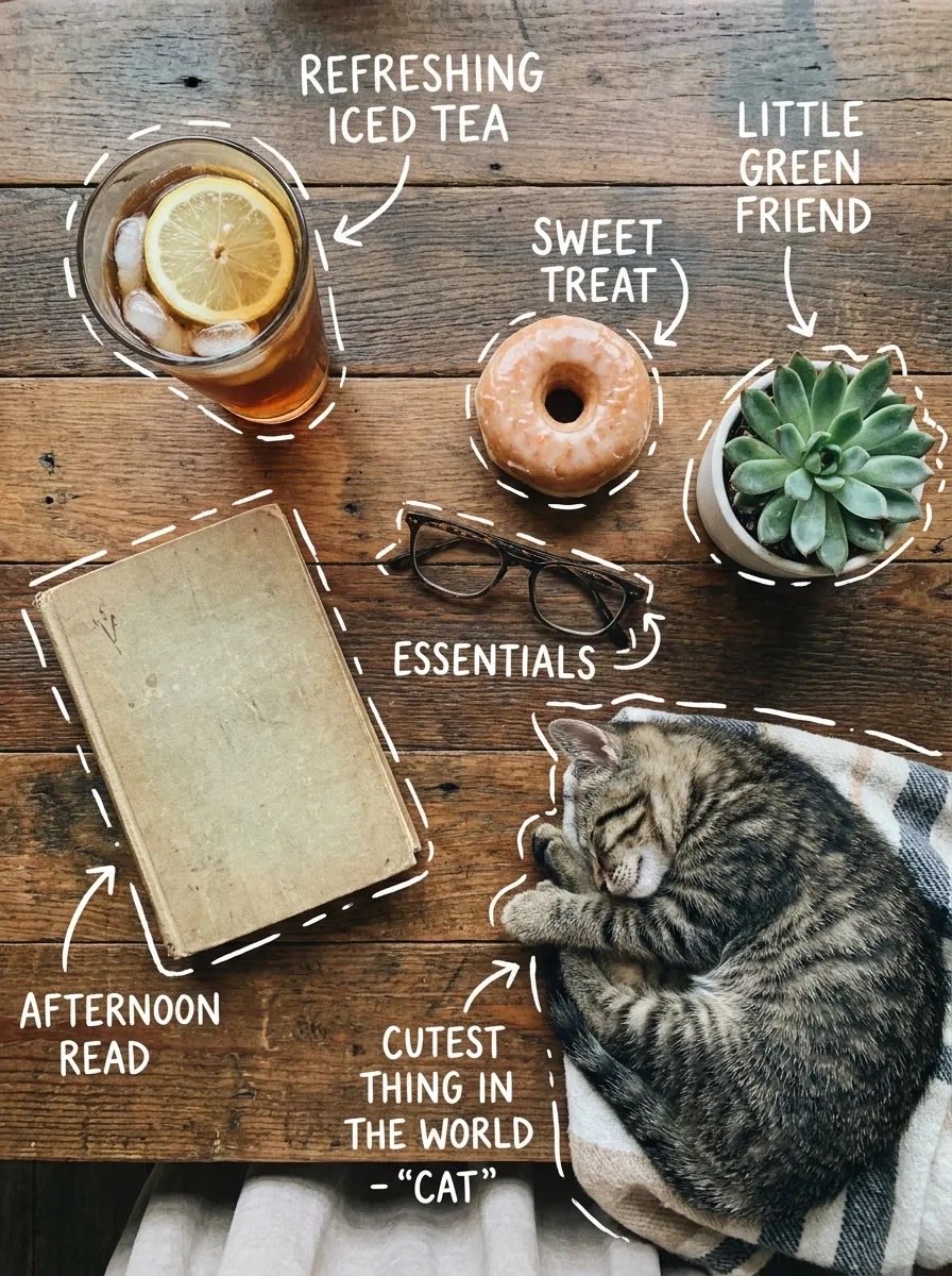 Cozy Rustic Table Flat Lay