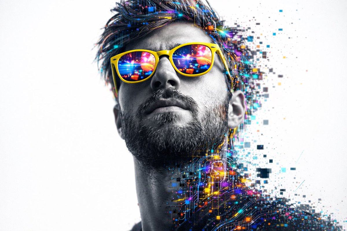 Person Wearing Yellow Sunglasses