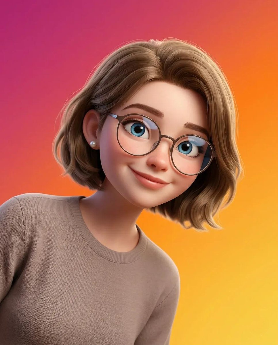 Pixar Style Portrait Young Person