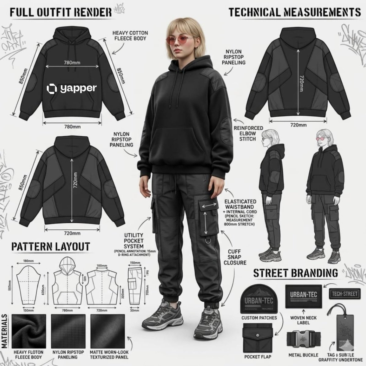 Urban Streetwear Outfit Design