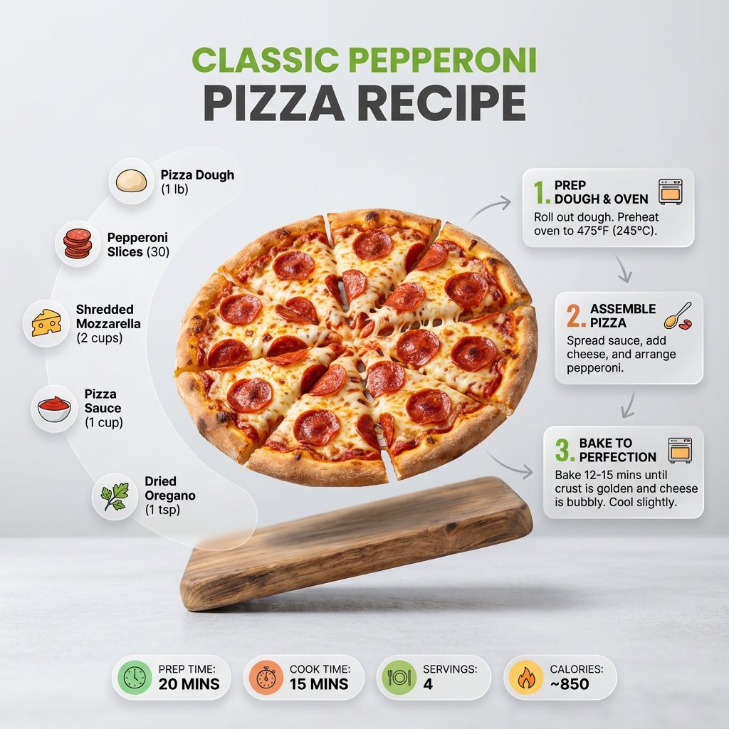 Modern Recipe Infographic Design