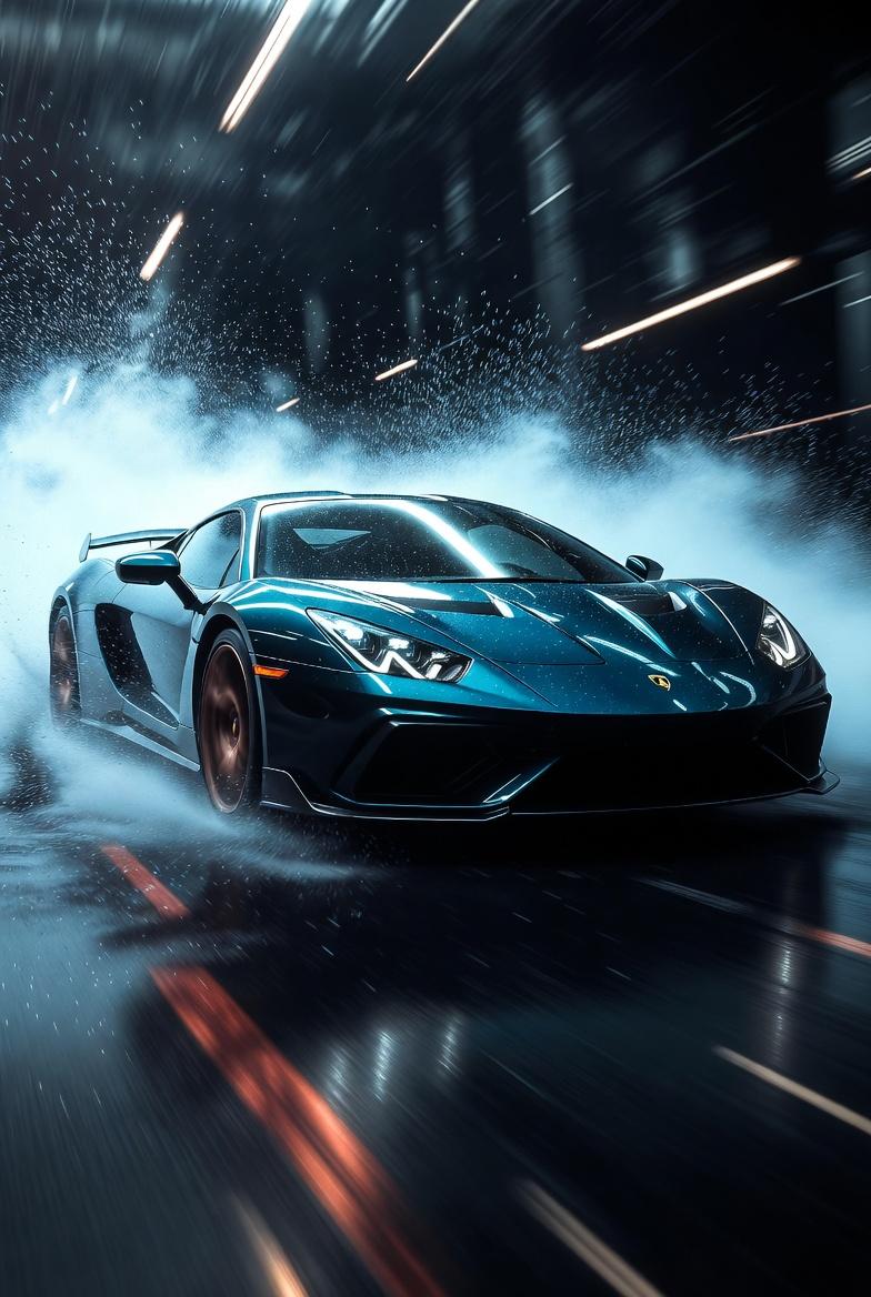 Luxury Sports Car Front View