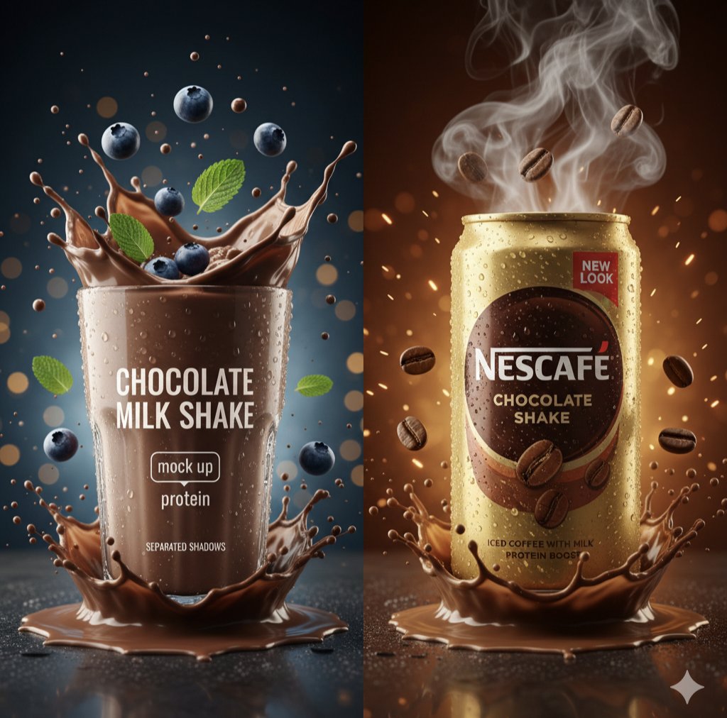 Chocolate Milkshake Splash