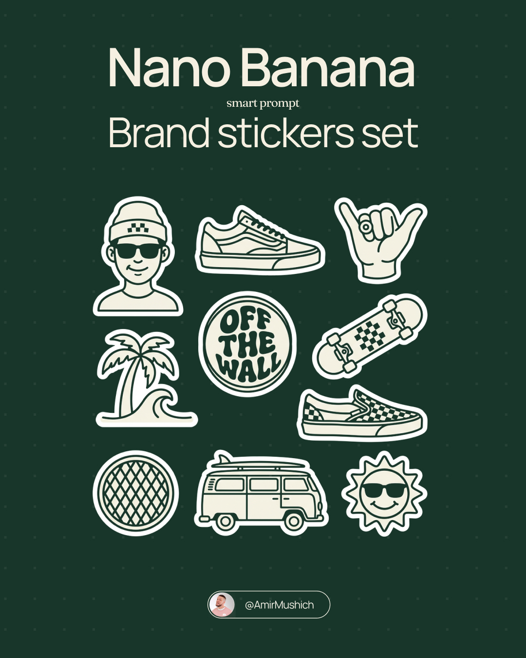 Trendy Sticker Sheet Design