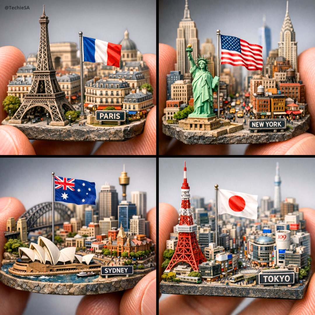 Miniature Paris Diorama