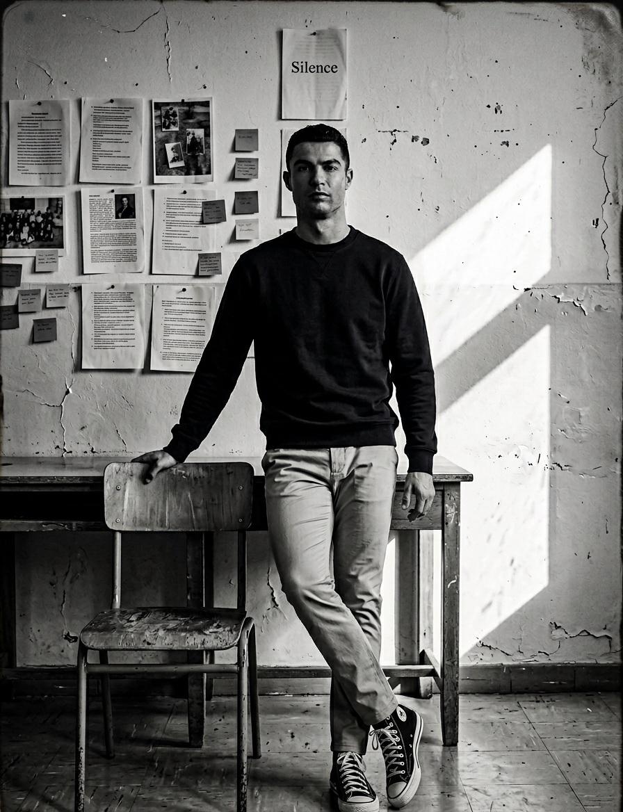 Black And White Classroom Portrait