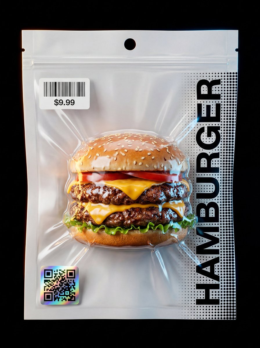 Hyper-realistic Vacuum-Sealed Pouch